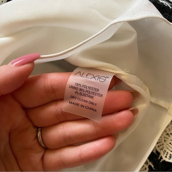 Alexis sheena lace mini black and white Macrame dress size XS - Picture 5 of 10